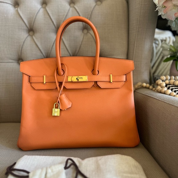 ❌SOLD❌Birkin 35 Mango on PHW
Epspm Leather Stamp P Square (2012) - Picture 3 of 16